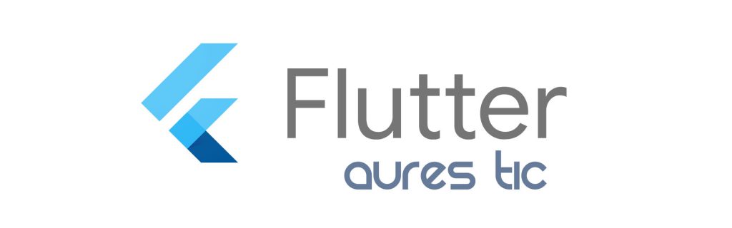 Logo de flutter plataforma de desarrollo de aplicaciones en aurestic