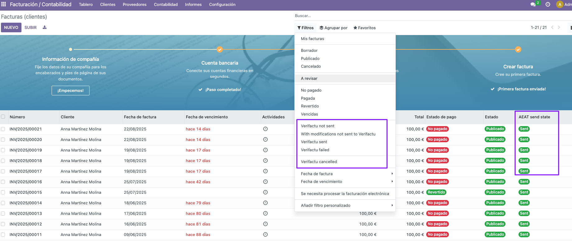 verifactu filtros odoo modulo comunnity